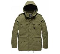 Vintage Industries Parka Darren – Giacca tessile impermeabile Uomo Taglia S Chiaro Oliva