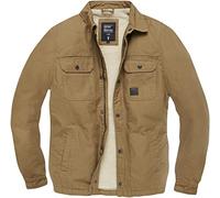 Vintage Industries Dean Sherpa Uomo Giacca di mezza stagione sabbia S 100% cotone
