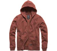 Vintage Industries Felpa con cappuccio Redstone Uomo Giacca Faded Red
