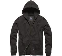 Vintage Industries Felpa con cappuccio Redstone Uomo Giacca Maglione Nero
