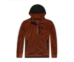 Vintage Industries Fleecepullover Vinson Mattoni in fibra cava M Marrone