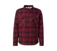 Vintage Industries Class Sherpa, camicia/giacca in tessuto M male Rosso Scuro/Nero