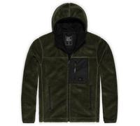 Vintage Industries Giacca in pile Dustin foderata in sherpa oliva scuro XXL Verde