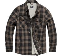 Vintage Industries Giacca Lumberjack Craft Heavyweight Sherpa Grey Check M Grigio