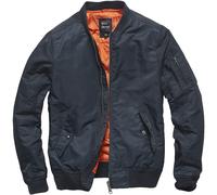 Vintage Industries Giacca Welder MA1 Uomo Cappotto Militare Night Sky