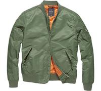 Vintage Industries Giacca Welder MA1 Uomo Cappotto verde oliva chiaro