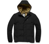 Vintage Industries Glenn, giacca tessile impermeabile S male Nero
