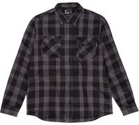 Vintage Industries Globe, camicia S male Grigio Scuro/Nero