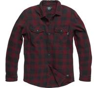 Vintage Industries Globe, camicia XXL male Rosso/Nero