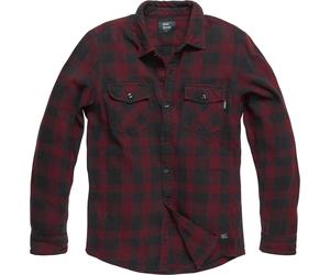 Vintage Industries Globe Heavyweight Camicia, rosso, taglia S per maschi