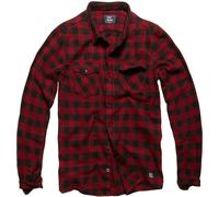 Harley shirt Grey check M male Rosso/Nero