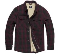 Vintage Industries Heavyweight Sherpa Camicia, Rosso Borgogna, Taglia S