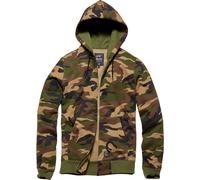 Vintage Industries Redstone Camo, felpa con cappuccio e zip XL male Marrone/Oliva/Beige