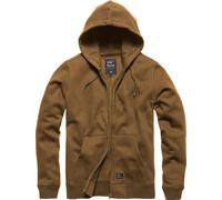 Vintage Industries Redstone, felpa con cappuccio e zip S male Marrone