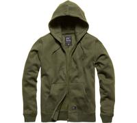 Vintage Industries Redstone, felpa con cappuccio e zip XL male Chiaro Oliva
