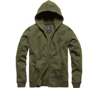 Vintage Industries Redstone, felpa con cappuccio e zip XXL male Chiaro Oliva