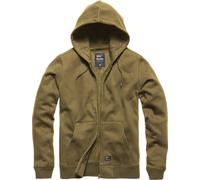 Vintage Industries Redstone, felpa con cappuccio e zip XL male Oliva