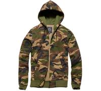Vintage Industries Redstone Camo, felpa con cappuccio e zip M male Marrone/Oliva/Beige