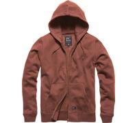 Vintage Industries Redstone, felpa con cappuccio e zip 3XL male Rosso