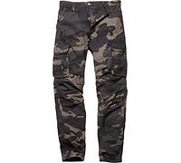 Vintage Industries Pantaloni cargo Reef Camo 100% cotone dritto XL Marrone Scuro/Nero/Beige Scuro