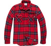 Vintage Industries Sem, camicia XL male Rosso/Nero