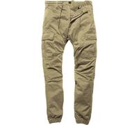 Vintage Industries Vince Cargo Jogger Pantaloni, Dark Khaki, Taglia 34