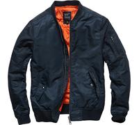 Vintage Industries Welder, giacca in tessuto XL male Blu Scuro