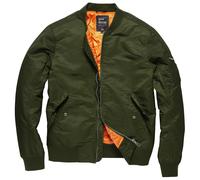 Vintage Industries Welder MA1 Giacca, Verde scuro, Taglia S