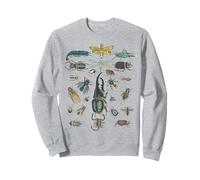 Vintage Insetti Specie Bugs Entomologia Entomologo Felpa