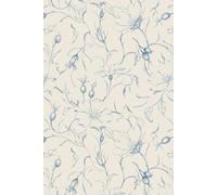 Vintage Inspired Dotted Journal: Blank English Porcelain Dotted Pad | Floral Dotted Notebook for Creative Writing | MEDIUM SIZE 6x9”