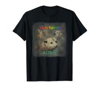 Vintage Io STO Avendo Un Crisi Possum Parola Arte Possum Amanti Maglietta