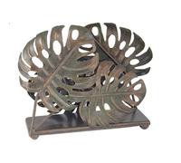 Vintage Iron Turtle Leaf Paper Towel Holder - Retro Kitchen Napkin Stand - Unique Vertical Tissue Dispenser Portatovaglioli