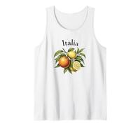 Vintage Italia Sicilia Limone Arancia Estate Arte Canotta