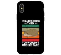 Vintage It's A Hedgehog Pensa che non capiresti Custodia per iPhone X/XS