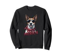 Vintage Jack Russell Terrier 4 luglio Merica Felpa