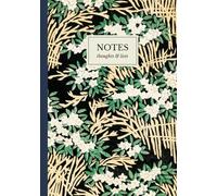 Vintage Japanese Floral Notebook: A5 Lined Notebook | White Azalea Pattern