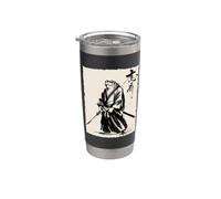 Vintage Japanese Frog Samurai Graphic Bicchiere termico in acciaio inox doppia parete
