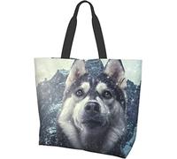 Vintage Japanse Koi Floral Wave Tote Bag Large Casual Women Shoulder Handbags Borse della spesa riutilizzabili per lavoro Shopping Travel Beach