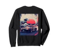 Vintage JDM Drift Race Car Onda Giapponese off Kanagawa Art Felpa