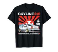 Vintage JDM Skyline Street Racing Giappone Style Car Graphic Maglietta