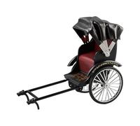 Vintage Jinrikisha Rickshaw Modello In Metallo Da Collezione Triciclo Repliche Per Librerie Display Unico Adulti Case Delle Bambole Accessori