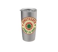 Vintage Juneteenth Freedom Day 1865 Celebration Bicchiere termico in acciaio inox doppia parete