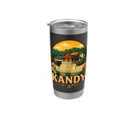 Vintage Kandy Sri Lanka viaggio souvenir regalo punto di riferimento Bicchiere termico in acciaio inox doppia parete