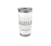 Vintage Kangaroo Island Australia Bicchiere termico in acciaio inox doppia parete