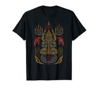 Vintage Khom Script Sak Yant Tatuaggio Thai Arte Maglietta