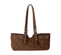 Vintage Korean Design Shoulder Bag, Suedes Underarm Purse Compact Casual Office & Commute Essential Trendy Korean Underarm Shoulder Bag