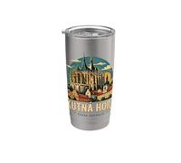 Vintage Kutna Hora Repubblica Ceca Viaggio Punto di riferimento Regalo Bicchiere termico in acciaio inox doppia parete