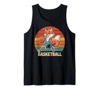 Vintage La volpe Giocare Basket Gli amanti della volpe basket Canotta