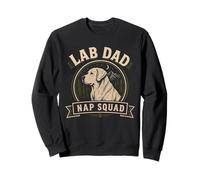 Vintage Lab Dad Nap Squad Lab Cane per Gli Uomini Felpa
