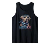 Vintage Labrador Retriever 4 luglio Merica Canotta